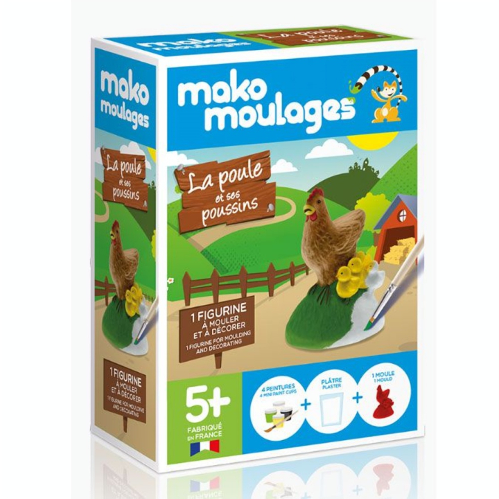 Atelier de moulage Ma poule et ses poussins - mako moulages - Rougier et Plé