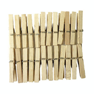 Pince à linge Nature 3 cm 24 pcs - Graine Créative - Rougier et Plé