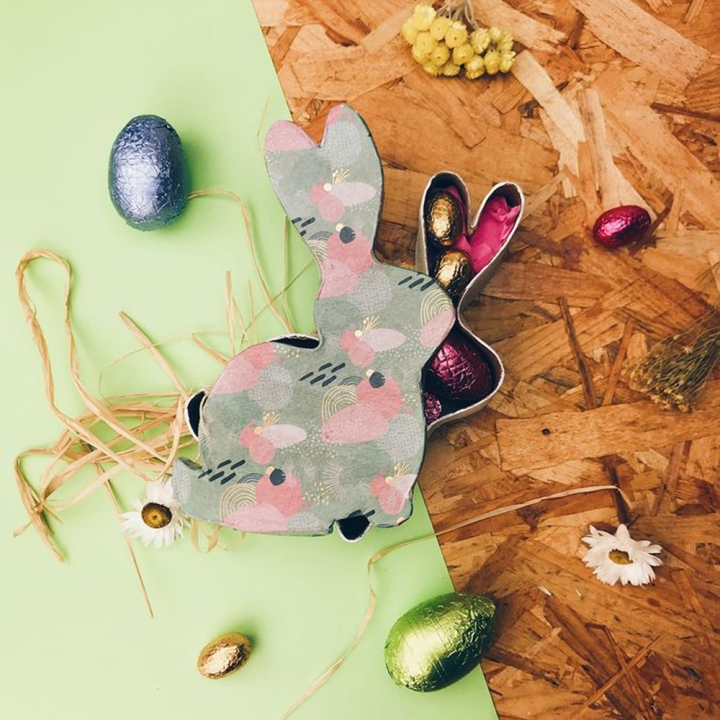 Boîte en papier mâché Lapin 13 x 19,5 cm - Décopatch - Rougier et Plé