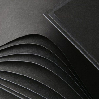 Carton Noir Ame Noir 50 x 70 cm 700 g/m² - Esprit Papier - Rougier et Plé