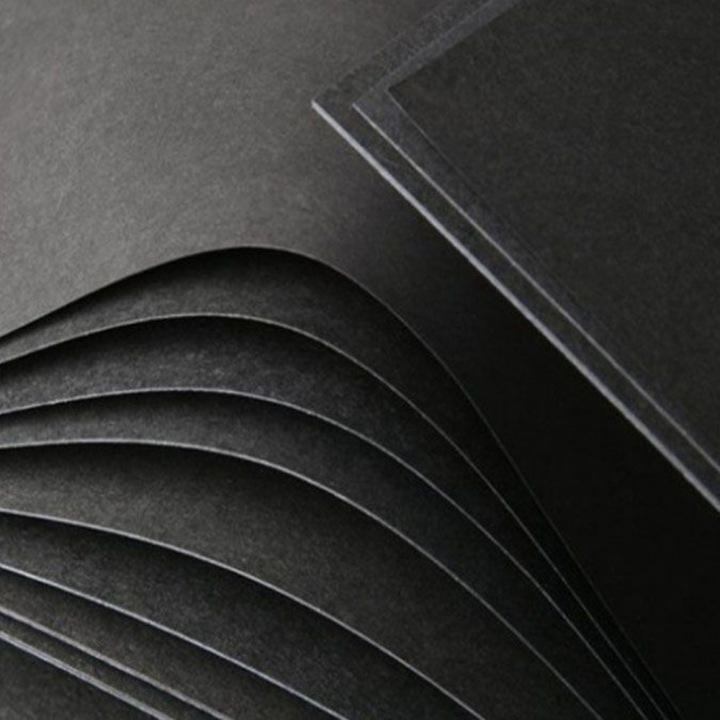 Carton Noir Ame Noir 50 x 70 cm 700 g/m² - Esprit Papier - Rougier et Plé