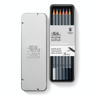 Crayon graphite Studio Collection x 6 - Winsor & Newton - Rougier et Plé