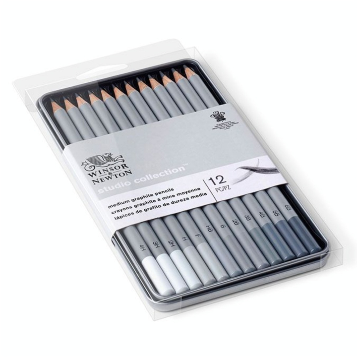 Crayon graphite Studio Collection x 12 - Winsor & Newton - Rougier et Plé