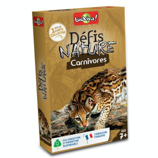 Jeu de cartes Défis nature Carnivores - Bioviva - Rougier et Plé
