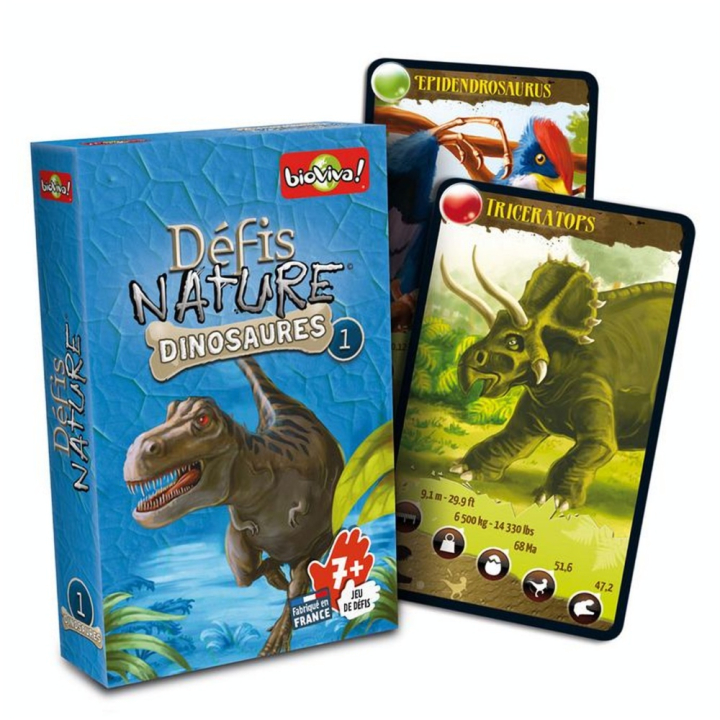 Jeu de cartes Défis nature Dinosaures 1 - Bioviva - Rougier et Plé