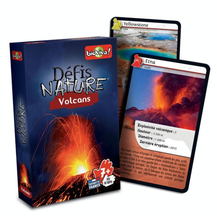 Jeu de cartes Défis nature Volcans - Bioviva - Rougier et Plé