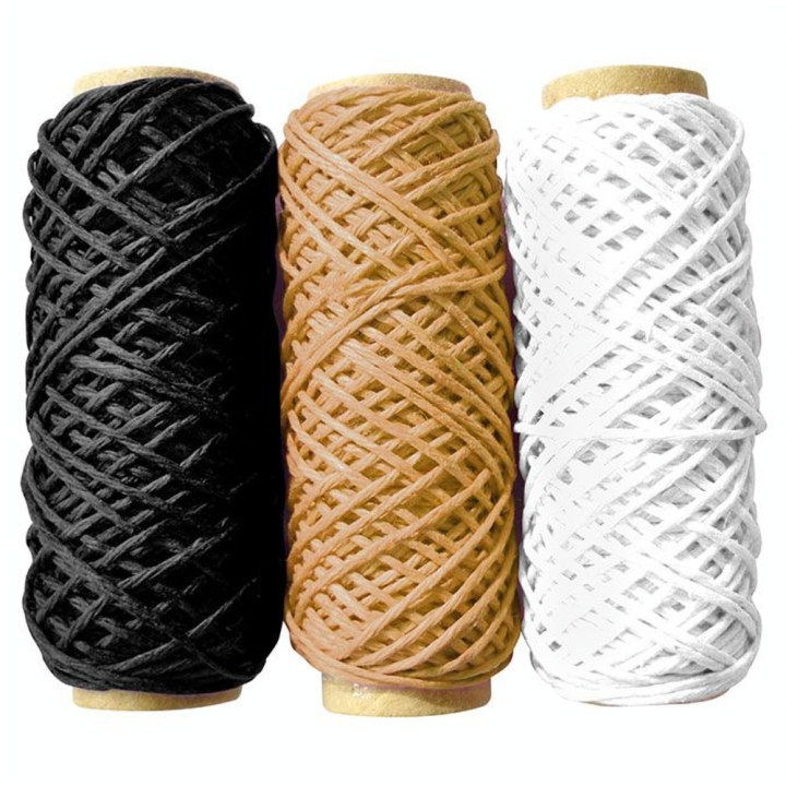 Fil de chanvre Assortiment Naturel 20 m x 3 pcs - Graine Créative - Rougier et Plé