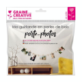 Guirlande en perles de bois pour 9 photos - Graine Créative - Rougier et Plé