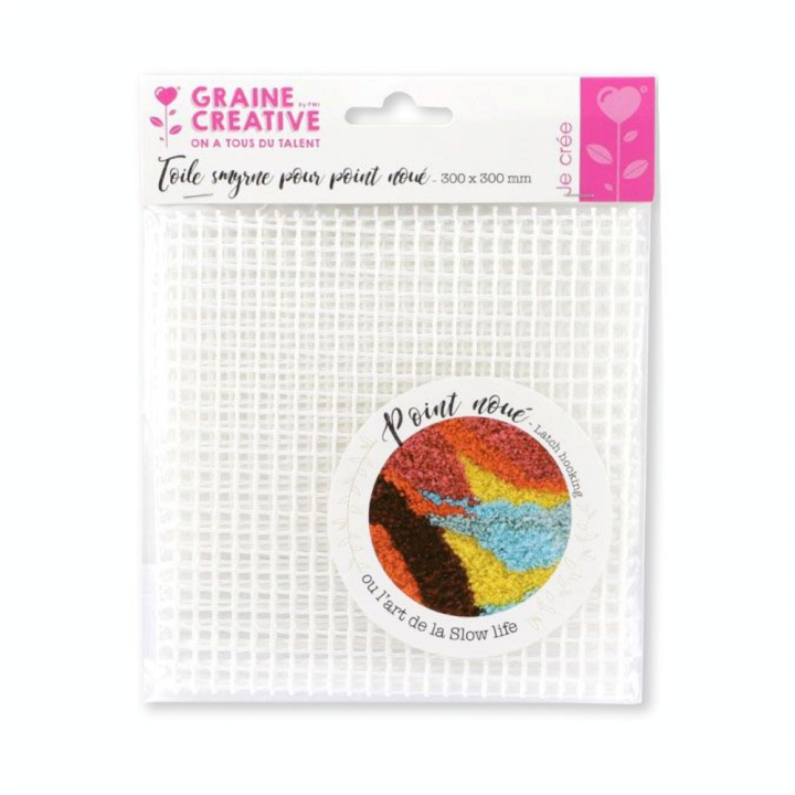 Toile smyrne pour point noué 30 x 30 cm - Graine Créative - Rougier et Plé