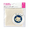 Toile pour Punch Needle 25 x 25 cm - Graine Créative - Rougier et Plé
