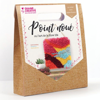 Point noué Kit Sao Paulo 30 x 30 cm - Graine Créative - Rougier et Plé