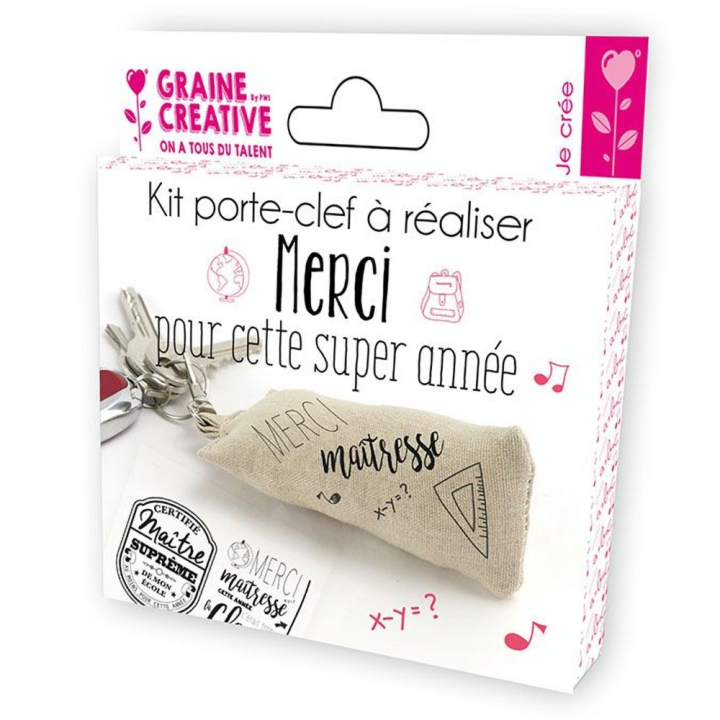 Porte-clefs Kit Maître / Maîtresse - Graine Créative - Rougier et Plé