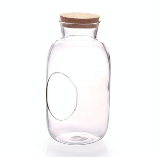 Bouteille en verre cylindrique Ø 12 cm - Graine Créative - Rougier et Plé