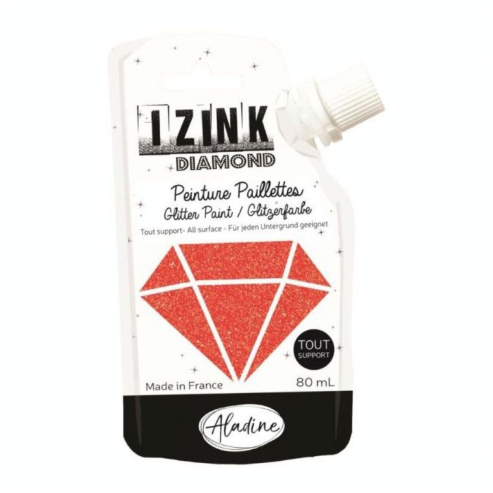 Peinture pailletée Izink Diamond 80 ml - Aladine - Rougier et Plé