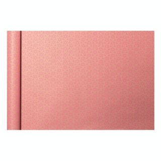 Kraft brut 70g/m² motif Fleurs roses Rouleau 35 cm x 5 m - Clairefontaine - Rougier et Plé
