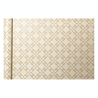 Kraft brut 70g/m² motif Fleurs blanches Rouleau 35 cm x 5 m - Clairefontaine - Rougier et Plé