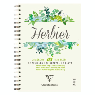 Herbier  carnet spiralé 180 g/m² 32 Feuilles - Clairefontaine - Rougier et Plé