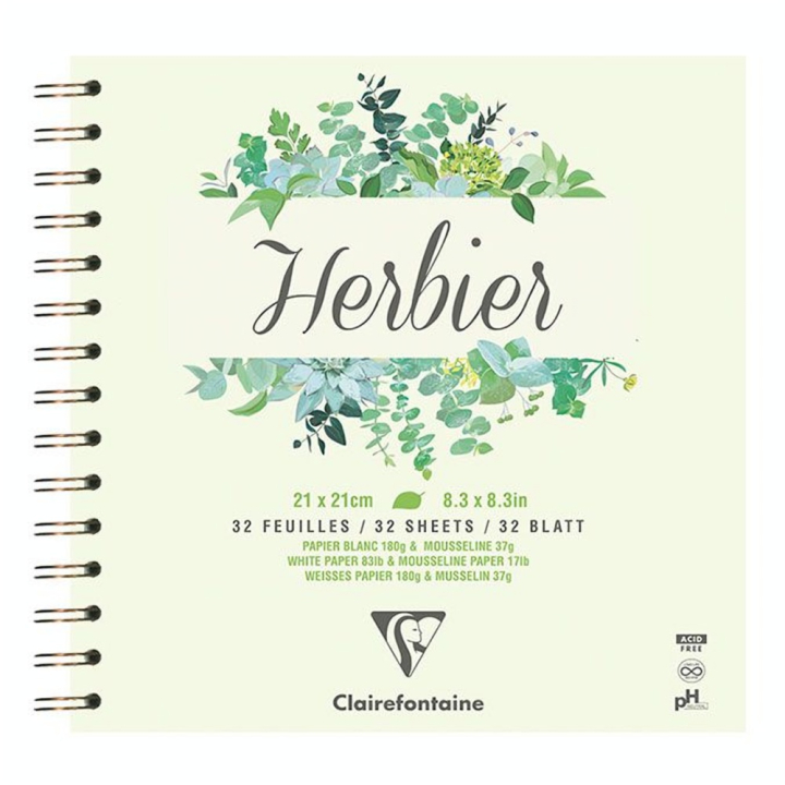 Herbier  carnet spiralé 180 g/m² 32 Feuilles - Clairefontaine - Rougier et Plé