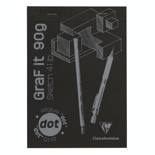 Bloc de papier GraF'it DOT avec repère 90 g/m² 80 Fles - Clairefontaine - Rougier et Plé