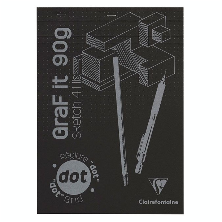 Bloc de papier GraF'it DOT avec repère 90 g/m² 80 Fles - Clairefontaine - Rougier et Plé