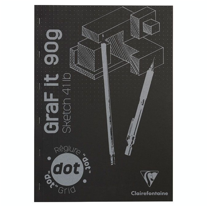 Bloc de papier GraF'it DOT avec repère 90 g/m² 80 Fles - Clairefontaine - Rougier et Plé