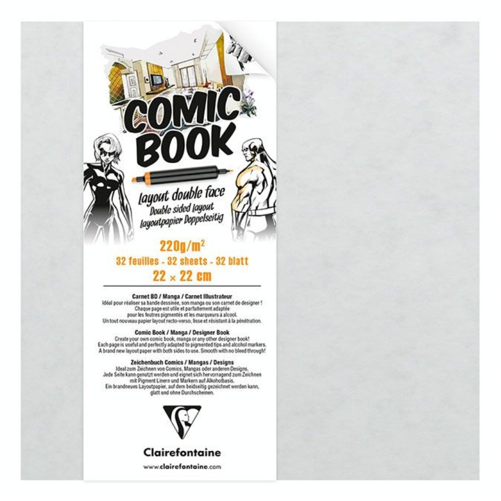 Carnet Layout double face 220 g/m² 32 Feuilles - Clairefontaine - Rougier et Plé