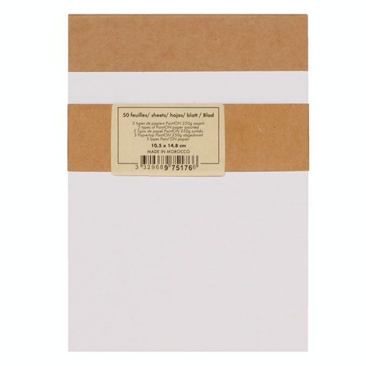 Bloc Paint'On papier Assorti 250 g/m² 50 F - Clairefontaine - Rougier et Plé