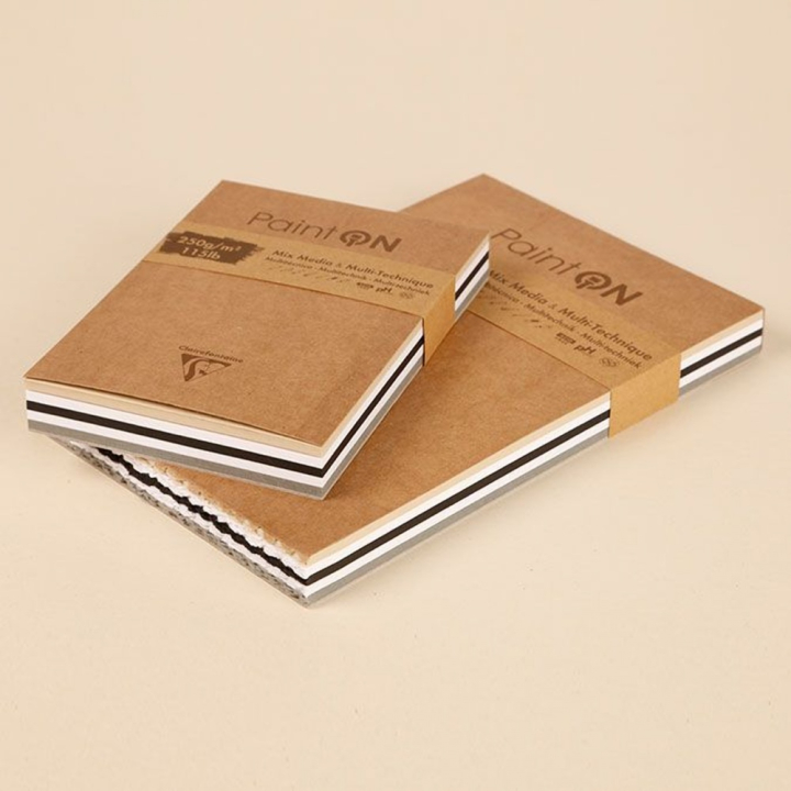 Bloc Paint'On papier Assorti 250 g/m² 50 F - Clairefontaine - Rougier et Plé