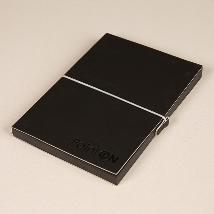 Carnet Paint'On papier Noir 250 g/m² A5 32 F - Clairefontaine - Rougier et Plé