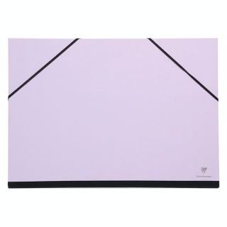 Carton à dessin à élastiques 37 x 52 cm Lilas - Clairefontaine - Rougier et Plé