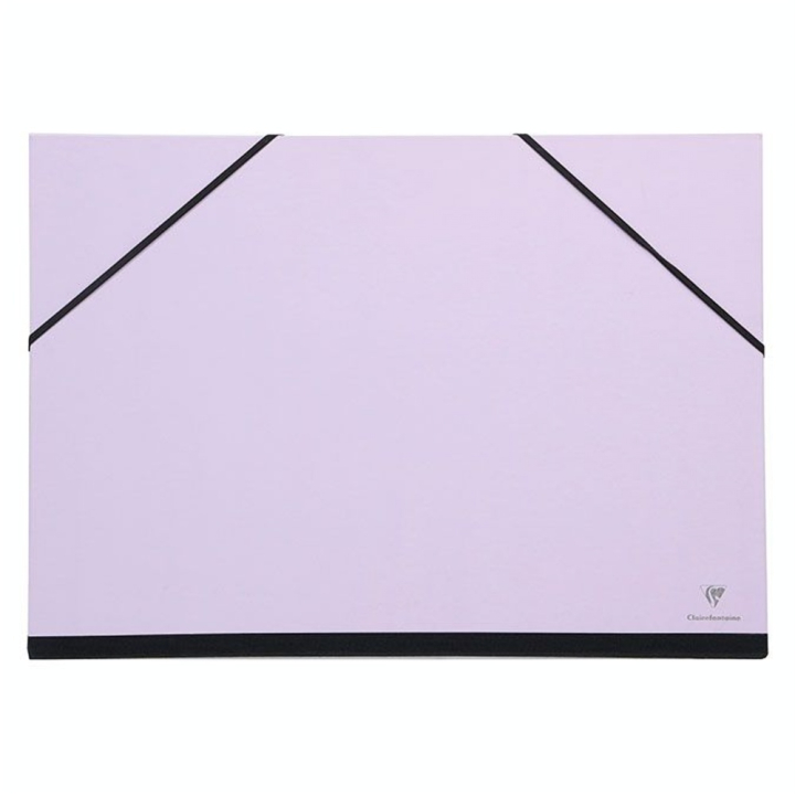 Carton à dessin à élastiques 37 x 52 cm Lilas - Clairefontaine - Rougier et Plé