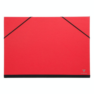 Carton à dessin à élastiques 37 x 52 cm Rouge - Clairefontaine - Rougier et Plé
