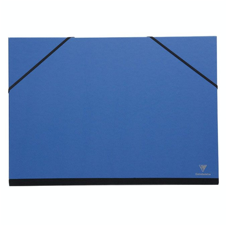 Carton à dessin à élastiques 37 x 52 cm Bleu nuit - Clairefontaine - Rougier et Plé