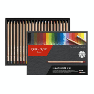 Crayon de couleur Luminance 6901 Boîte 20 pcs - Caran d'Ache - Rougier et Plé