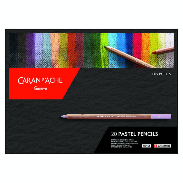 Crayon de couleur Pastel 788 Boîte 20 pcs - Caran d'Ache - Rougier et Plé