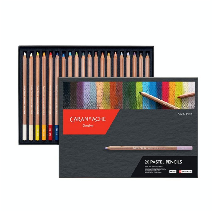 Crayon de couleur Pastel 788 Boîte 20 pcs - Caran d'Ache - Rougier et Plé