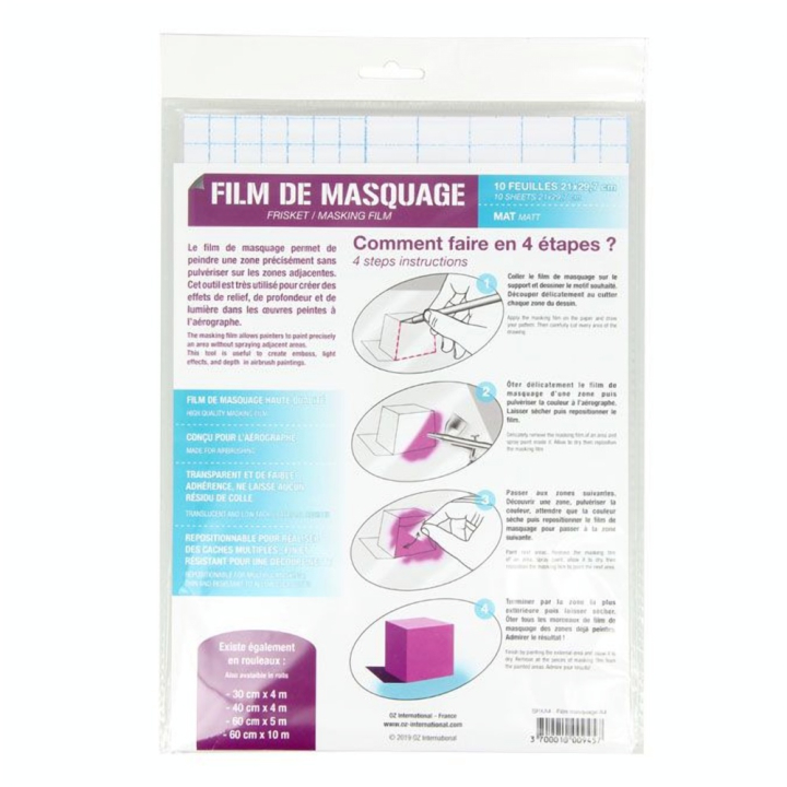 Film de masquage A4 10 feuilles - Rougier&Plé - Rougier et Plé