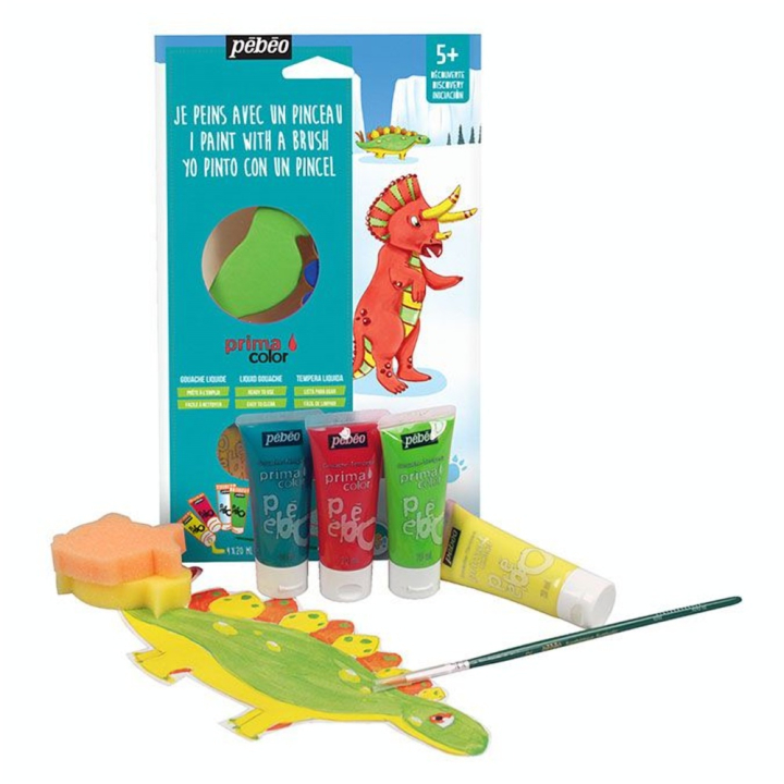 Gouache enfant Primacolor Set Dinosaures - Pébéo - Rougier et Plé