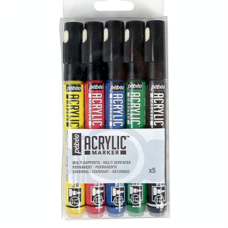 Feutre Acrylic Marker 1,2 mm Set de base - Pébéo - Rougier et Plé