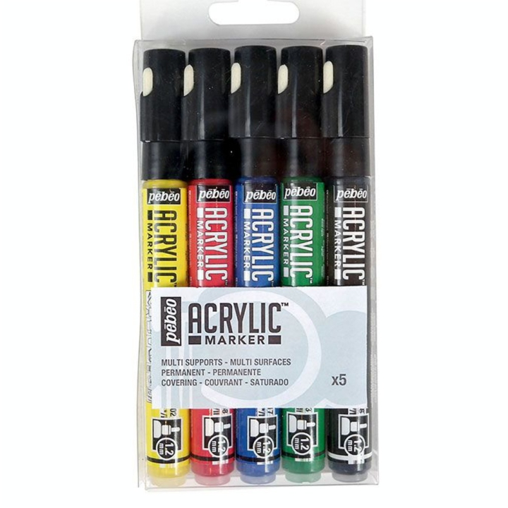 Feutre Acrylic Marker 1,2 mm Set de base - Pébéo - Rougier et Plé