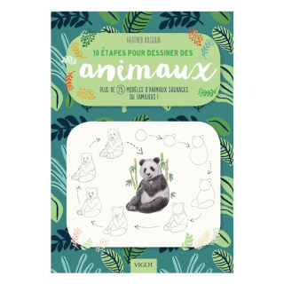 Livre 10 étapes pour dessiner des animaux - Éditions Vigot - Rougier et Plé