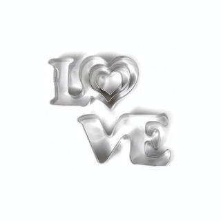 Emporte-pièces métal Love x 3 tailles - Graine Créative - Rougier et Plé