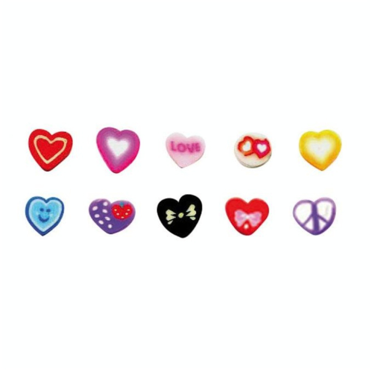 Mini canes Assortiment Coeurs x 10 pcs - Graine Créative - Rougier et Plé