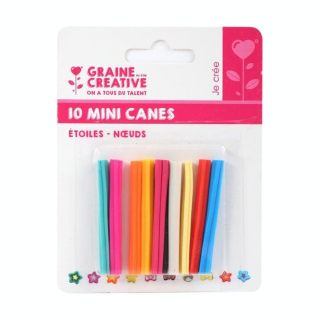Mini canes Assortiment Étoiles x 10 pcs - Graine Créative - Rougier et Plé