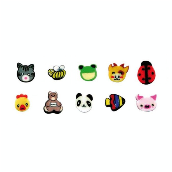 Mini canes Assortiment Animaux x 10 pcs - Graine Créative - Rougier et Plé