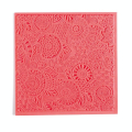 Tapis de texture pour pâte polymère 9 x 9 cm Floral - Graine Créative - Rougier et Plé