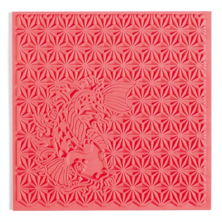 Tapis de texture pour pâte polymère 9 x 9 cm Japonisant - Graine Créative - Rougier et Plé