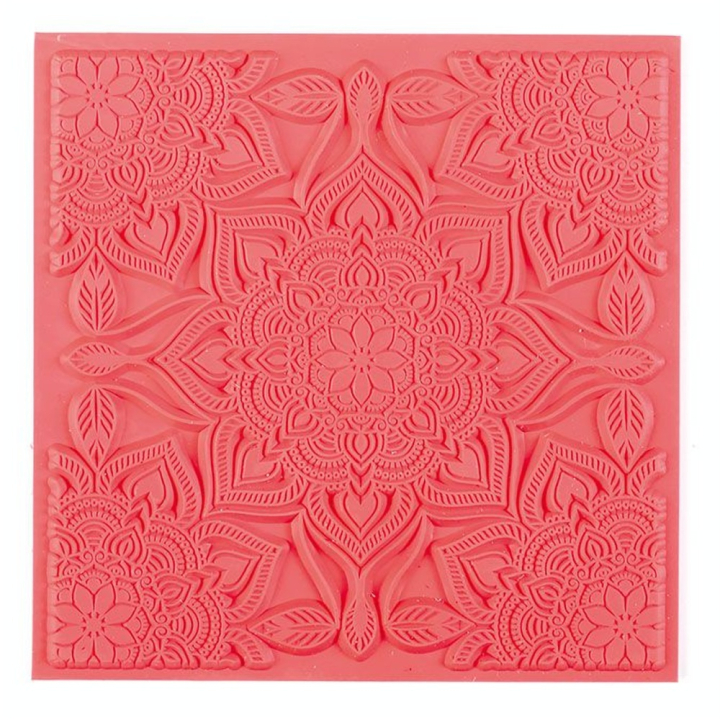Tapis de texture pour pâte polymère 9 x 9 cm Boho Chic - Graine Créative - Rougier et Plé
