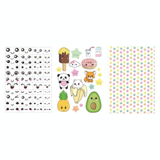 Transfert pour pâte polymère Kawaii 3 planches A6 - Graine Créative - Rougier et Plé