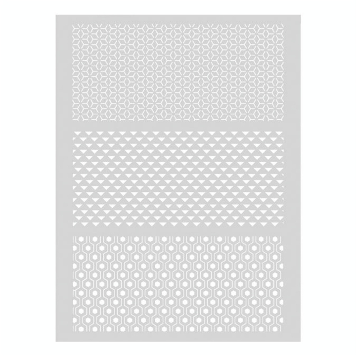 Pochoir pour pâte polymère 114 x 153 mm Graphique - Graine Créative - Rougier et Plé